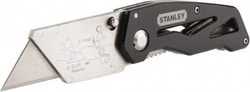 MSC Stanley 10-855 2-7/16" Blade Fixed Blade Folding Utility Knife Aluminum