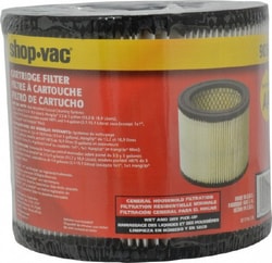 MSC Shop-Vac 9039833 5 Gallon Wet/Dry Vacuum Cartridge Filter Use for Wet Pick-Up Only, For Use with HangUp Vacuums