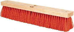 MSC PRO-SOURCE SWP18-ORG-HD 18" Heavy Duty Synthetic Push Broom 4" Bristle