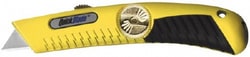 MSC PHC QBR-18 Retractable Blade Utility Knife Metal Handle, Yellow, Quantity:
