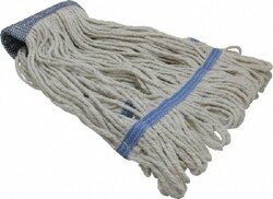 MSC PRO-SOURCE PS - 500MBWB 5" Blue Head Band, Medium Cotton Loop End Mop