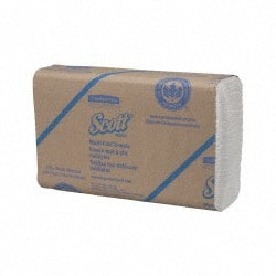 MSC Scott 01840 16 Qty 225 Sheet White Multi-Fold Paper Towels 9-1/4" Wide,