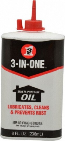 MSC 3-IN-ONE 10038 8 oz Can Mineral Multi-Purpose Machine Oil ISO 22, Quantity: