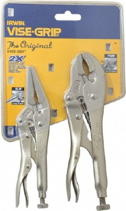 MSC&nbsp;Irwin 36 2 Piece Locking Plier Set Comes in Display Card