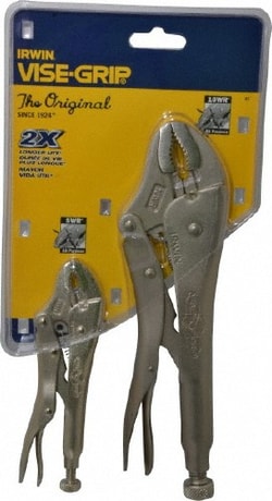 MSC Irwin 37 2 Piece Locking Plier Set Comes in Display Card, Quantity:
