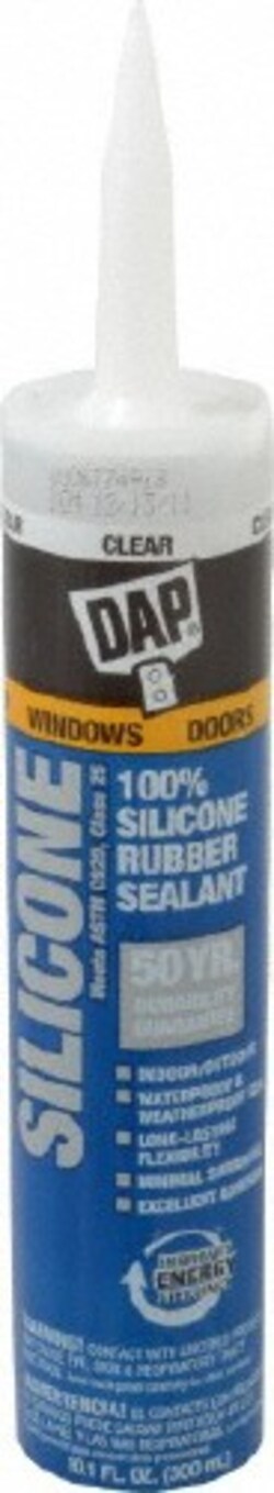 MSC DAP. 7079808641 10.1 oz Tube Clear RTV Silicone Joint Sealant -40 to