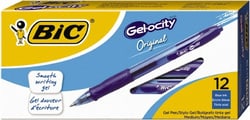 MSC Bic BICRLC11BE Pack of (12), Conical Roller Ball Pens Blue, Quantity: