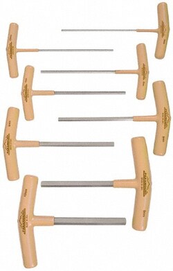 MSC Paramount PAR35287 8 Piece T-Handle Hex Key Set Hex Range 2 to 10mm,