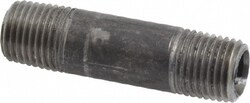 MSC Value Collection 0102020 Schedule 40, 1/4" Diam x 2" Long Steel Black