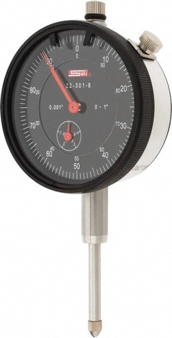 MSC SPI CMS160725092 1" Range, 0-100 Dial Reading, 0.001" Graduation Dial