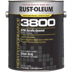 MSC Rust-Oleum 315506 1 Gallon Silver Gray Gloss Finish Acrylic Enamel