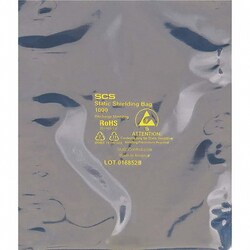 MSC 14X18 CLR 100/PK OPN END STATIC SHIELD BAG
