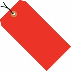 MSC 2.75X1-3/8 13PT 1000CS FLR RED PRESTRNG SHIP TAG, Quantity: Pack of