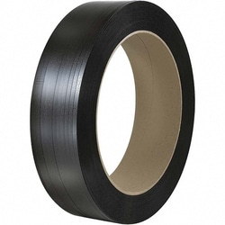 MSC 5/8X3600 BLK SMOOTH POLY STRAPPING, Quantity: Each of 1