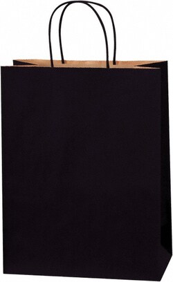 MSC Value Collection BGS104BL Pack of (250) Kraft Grocery Bags 10 x 5 x 13, Black