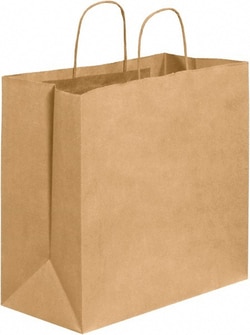 MSC BGS114K Pack of (250) Kraft Grocery Bags 13 x 7 x 13, Kraft