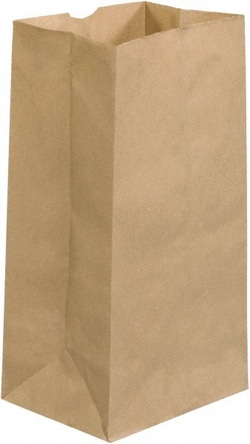 MSC BGG119K Pack of (500) Kraft Grocery Bags 8-1/4 x 6-1/8 x 15-7/8, Kraft