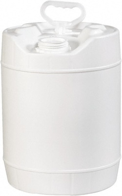 MSC HAZ1075 5 Gallon White Cylinder Metal Pail 13-3/8