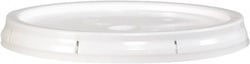 MSC&nbsp;HAZ1076LID Tote & Storage Container Lids; For Use With: 5 Gallon Bucket ; Color: White ; Material: Polyethylene