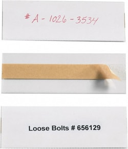 MSC 2X6 OPEN EDGE 50/PK PLASTIC LABEL HOLDER, Quantity: Pack of 50