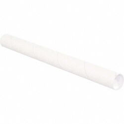 MSC 2-1/2X20 Wht Mailing Tube W/Cap, Quantity: Each of 1