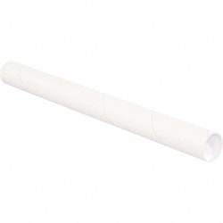 MSC&nbsp;2-1/2X12 WHT MAILING TUBE W/CAP