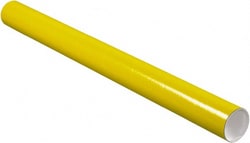 MSC Made in USA P3036Y 3" Diam x 36" Long Round Colored Mailing Tubes 1