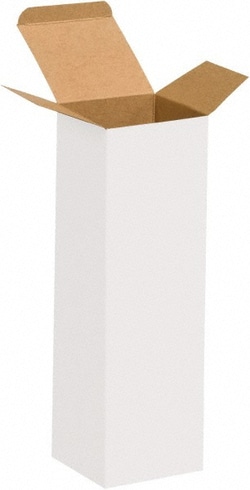 MSC&nbsp;3X3X10 WHT REVERSE TUCK FLD CARTON