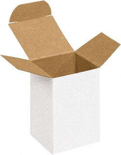 MSC&nbsp;2X2X3 WHT REVERSE TUCK FLD CARTON