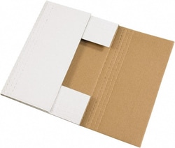 MSC 24X18X2 WHT EASY-FOLD MAILER, Quantity: Each of 1