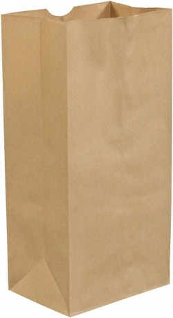 MSC BGG109K Pack of (500), Kraft Grocery Bags 8-1/4 x 5-1/4 x 18