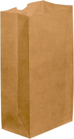MSC&nbsp;BGG104K Pack of (500), Kraft Grocery Bags 6 x 3-5/8 x 11, Kraft