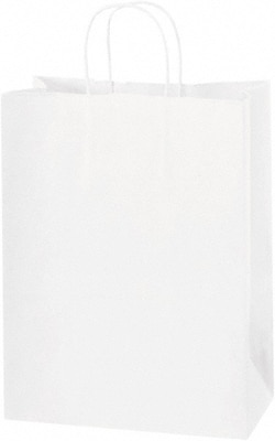 MSC&nbsp;BGS104W Pack of (250), Kraft Grocery Bags 10 x 5 x 13, White