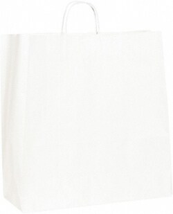 MSC BGS111W Pack of (200), Kraft Grocery Bags 18 x 7 x 18-3/4, White