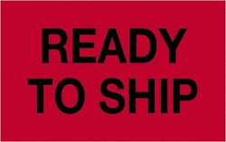 MSC&nbsp;READY SHIP RED 500/RL TAPE LOGIC FLUOR LABEL