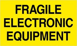 MSC Tape Logic DL2441 5" x 5" Fluorescent Yellow Paper Shipping Label For