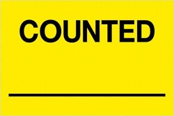 MSC COUNTED YLW 500/RL TAPE LOGIC FLUOR LABEL, Quantity: Each of 1