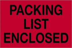MSC&nbsp;2X3PK LST ENC RD 500RL TAPE LOGIC FLUOR LABEL