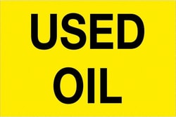 MSC&nbsp;2X3USED OIL YLW 500RL TAPE LOGIC FLUOR LABEL