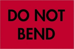 MSC&nbsp;2X3DNT BEND RED 500RL TAPE LOGIC FLUOR LABEL