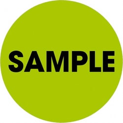 MSC 2 SAMPLE GRN 500/RL TAPE LOGIC FLUOR LABEL, Quantity: Each of 1