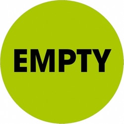 MSC 2 EMPTY GRN 500/RL TAPE LOGIC FLUOR LABEL, Quantity: Each of 1