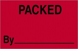 MSC&nbsp;1.25X2PACK BY RD 500RL TAPE LOGIC FLUOR LABEL
