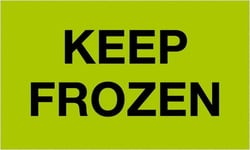 MSC Tape Logic DL1114 5" x 5" Fluorescent Green Paper Shipping Label For