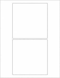 MSC Tape Logic LL168 Pack of (200), 5" x 5" White Paper Laser Labels For