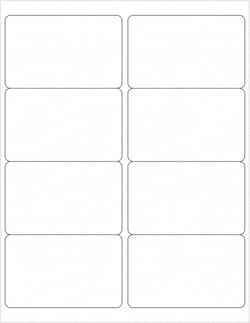 MSC Tape Logic LL125 Pack of (800), 4" x 4" White Paper Laser Labels For