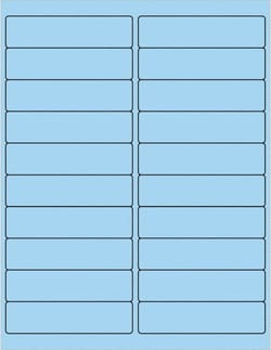 MSC Tape Logic LL177BE Pack of (2000), 4" x 4" Pastel Blue Paper Laser
