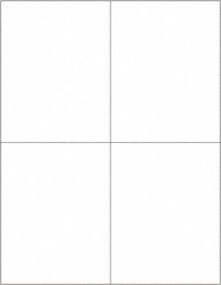 MSC Tape Logic LL131MC Pack of (4000), 4-1/4" x 5-1/2" White Paper Laser