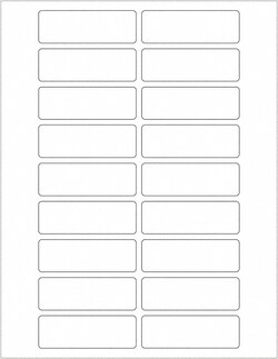 MSC 3X1 WHT 1800/CS RECTANGLE LASER LABEL, Quantity: Pack of 1800