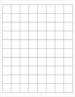 MSC Tape Logic LL104 Pack of (8000) 1" x 1" White Paper Laser Labels For
